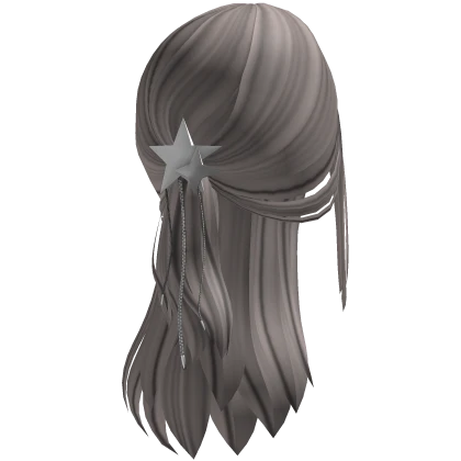 Spikey Scene Low Pony W/ Y2K Star Clips (Ash)