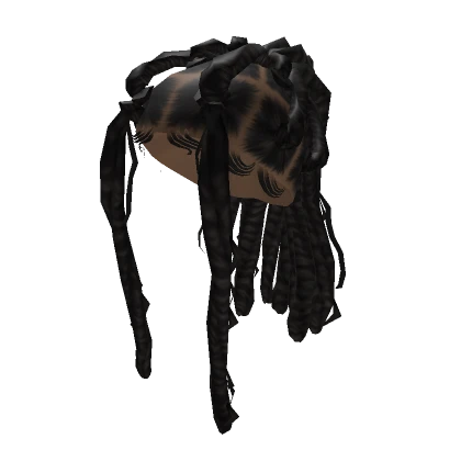 Black Butterfly Locs 5 - Ponytail - Brown