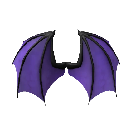 Large Wings (Black w/ Purple Webbing)