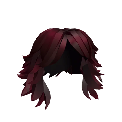 Wolf Cut Hair - Dark Red (1.0)