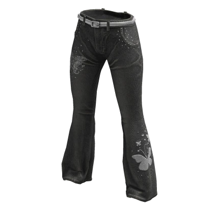 ardor* - cute glitter jeans (silver)