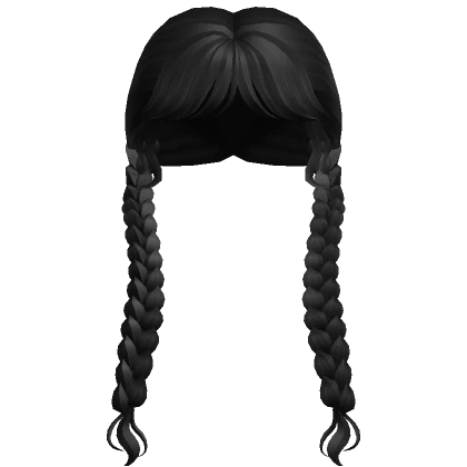 Long Nevermore Black Twin Braids