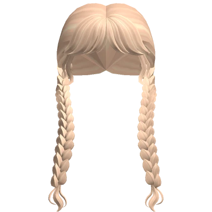 Long Nevermore Blonde Twin Braids