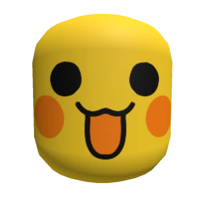 silly smile mask - yellow