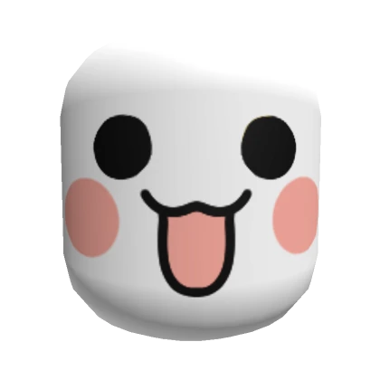 silly smile mask - white