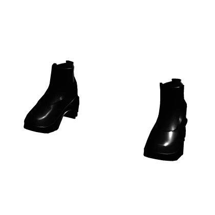 Jet Black Shiny Shoes