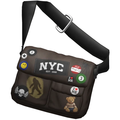 Y2K Crossbody Bag Brown