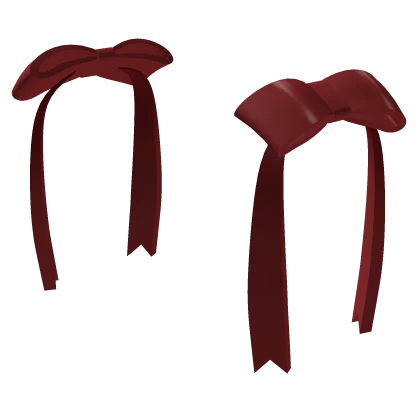 ♡ Dainty Red Shoulder Ribbons