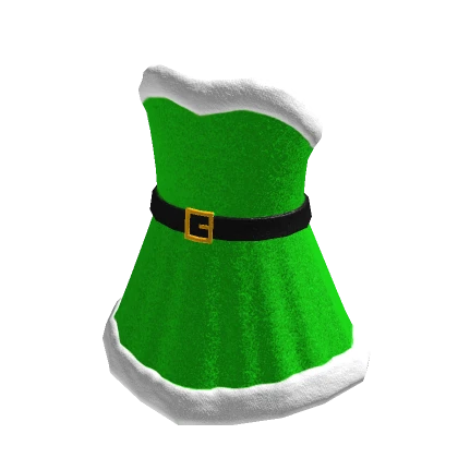 Green Christmas Dress with Glitter