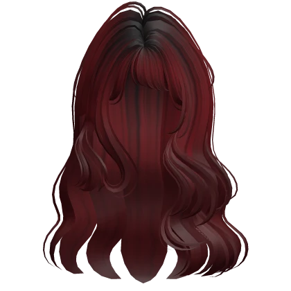 Wavy Curly Half Tucked Hair (Dark Red)