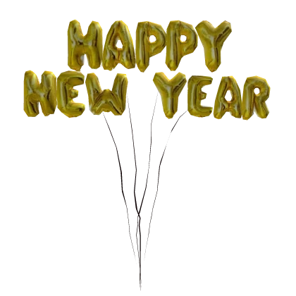 2025 Happy New Year Balloons
