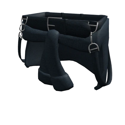 Tied Jacket w/ Belt + Suspenders (Navy)