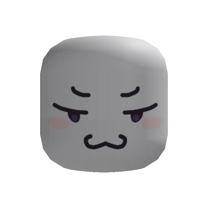 Recolorable Smirking Evil Silly Face