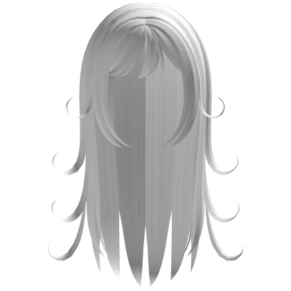 ♰ : swirly gothic horror protag hair - white