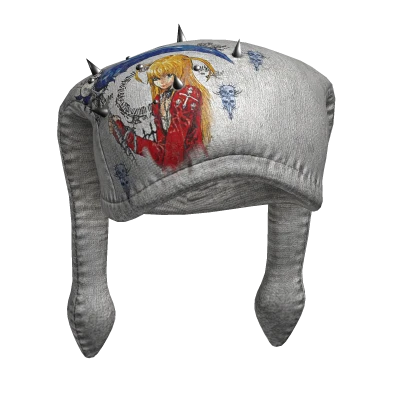 Anime Thrifted Misa Beanie White