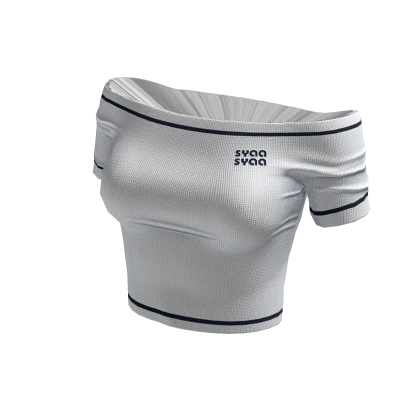 ☆ syaa white off-shoulders shirt