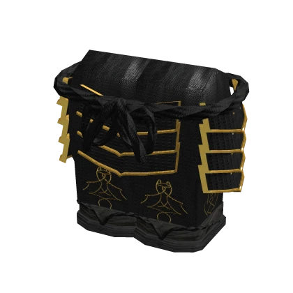 Black and Gold Samurai Armor Leggings