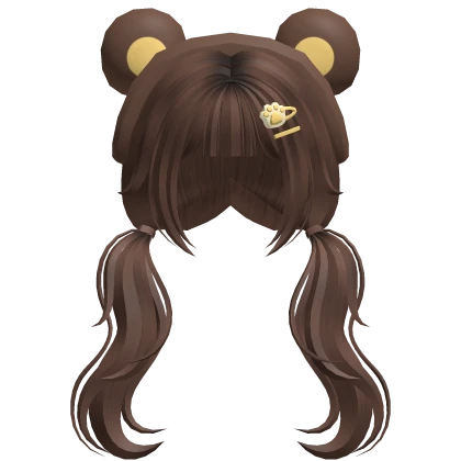 Brown yellow bear hair 🐻