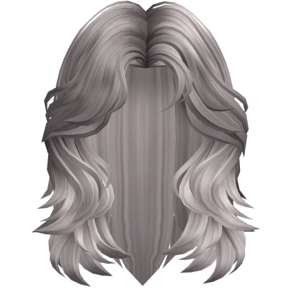 Fluffy Short Wolf Cut (Ash Grey)