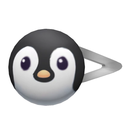  Penguin Hairclip Black