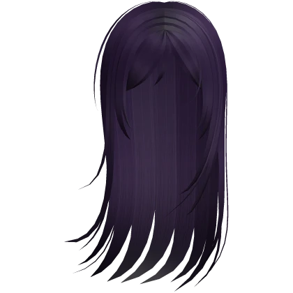 long windy ghost anime girl hair in purple