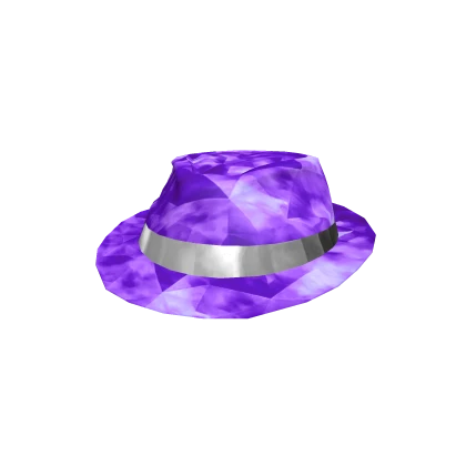 Purple Silver Fedora