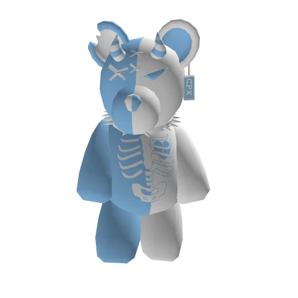 Blue skeleton bear