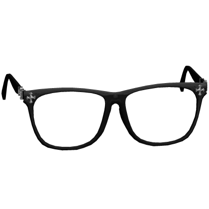 low black chrome glasses