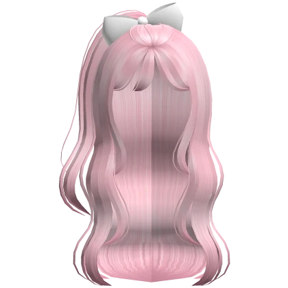 Cute Voluminous Sweetheart Bow Hair in Light Pink