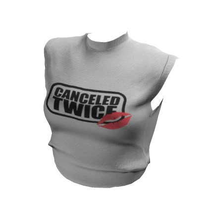 Cancelled Twice Folded Tank Top