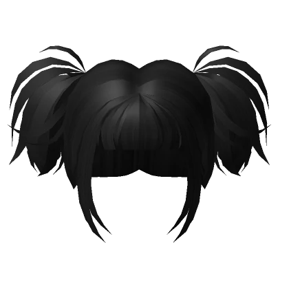 Y2K High Dollie Pigtails in Black