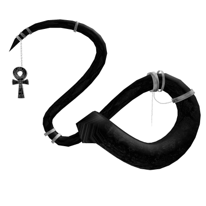 Black Silver Ancient Snake Tail