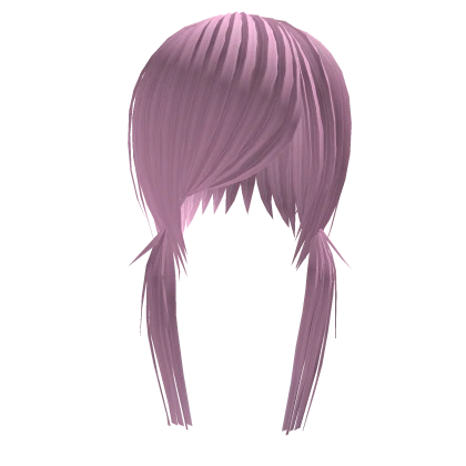 Sidepart Anime Doll Pigtails (Pastel Pink)