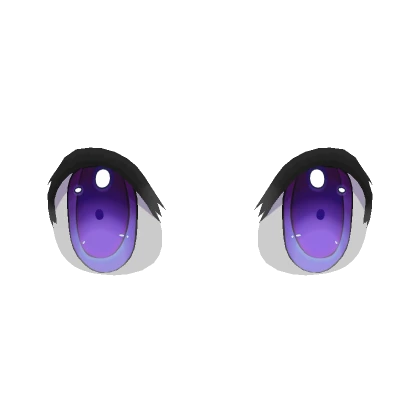 Purple Glistening Anime Eyes