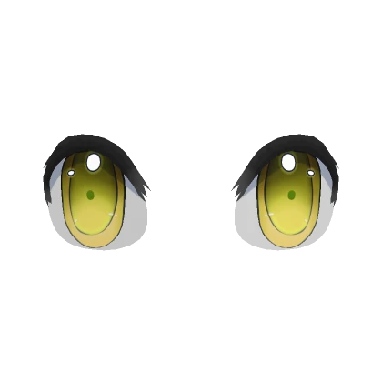 Yellow Glistening Anime Eyes