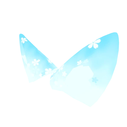 The Shining Light Blue Sakura Fox Ears