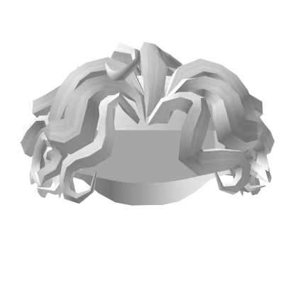 Short White Curly Hair