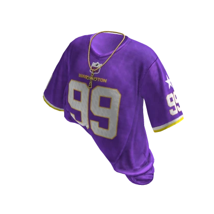 Varsity Jersey W/ Y2K Jesus piece (Purple)