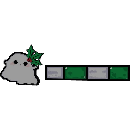 Christmas Ghost 8-Bit Health Bar