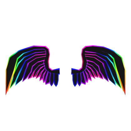 Cartoony Rainbow Wings