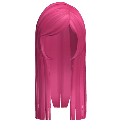 Hot Pink Gothic Side Bang Hime Long Cut