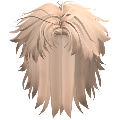 Blonde - Anime Male Messy Mullet Hair