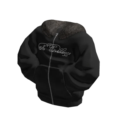 Black Fur No Evidence Sweater