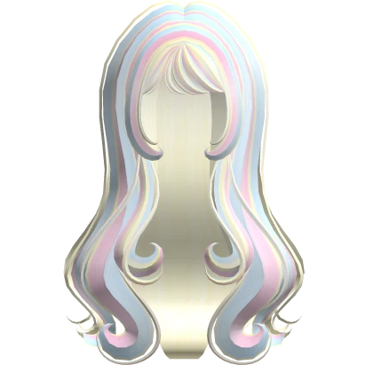 Wavy Malibu Doll Hair (Cotton Candy)