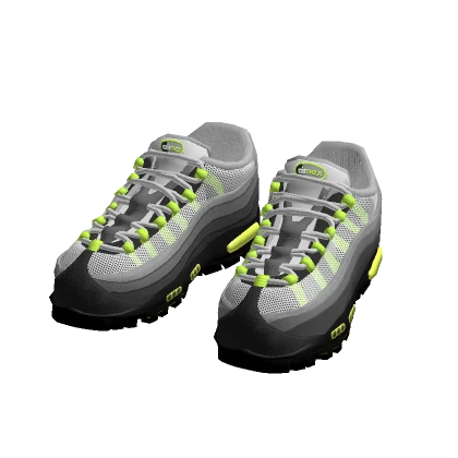 Air Max 95s Black Grey Neon