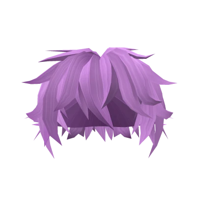 Lilac Messy Bedhead Hairstyle