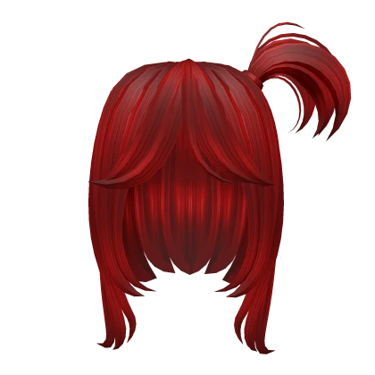 Bulm red anime hair