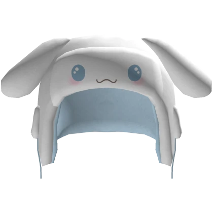 Kawaii White Fluffy Dog Ushanka