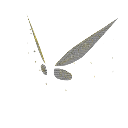 Transparent Black Tinkerbell Pixie Fairy Wings