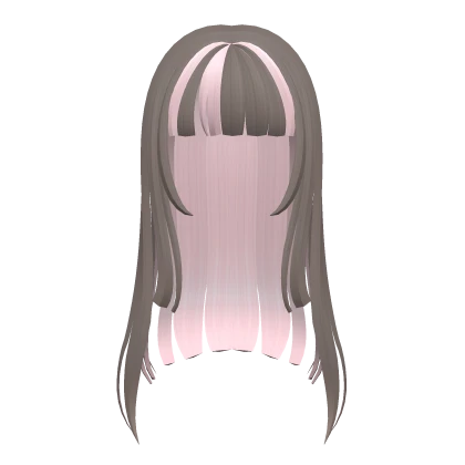 ♡ : two-tone dolly long hair (ash + pink)